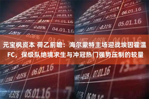 元宝枫资本 荷乙前瞻：海尔蒙特主场迎战埃因霍温 FC，保级队绝境求生与冲冠热门强势压制的较量