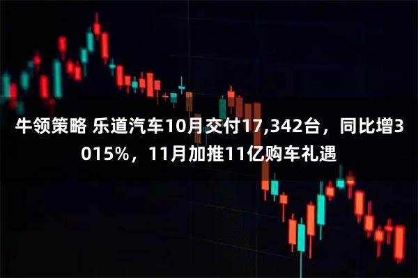 牛领策略 乐道汽车10月交付17,342台,同比增3015%,11月加推11亿购车礼遇