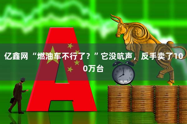 亿鑫网 “燃油车不行了？”它没吭声，反手卖了100万台